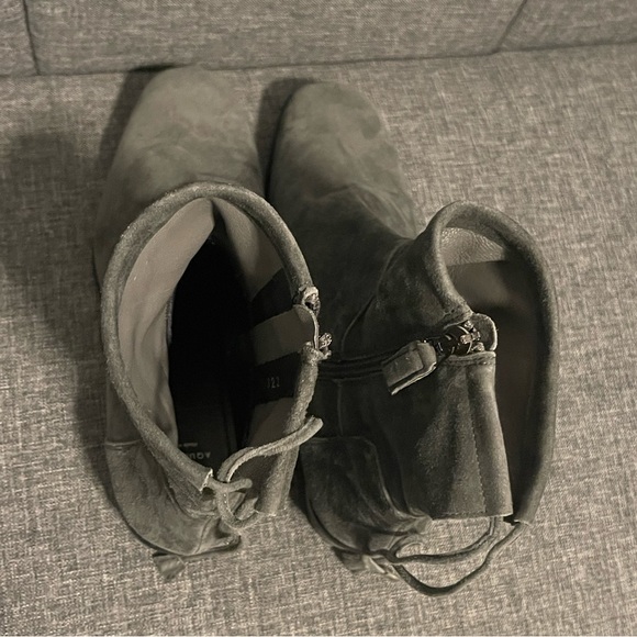 Aquatalia Lisa Weatherproof Suede Slouch Boots - Picture 6 of 9